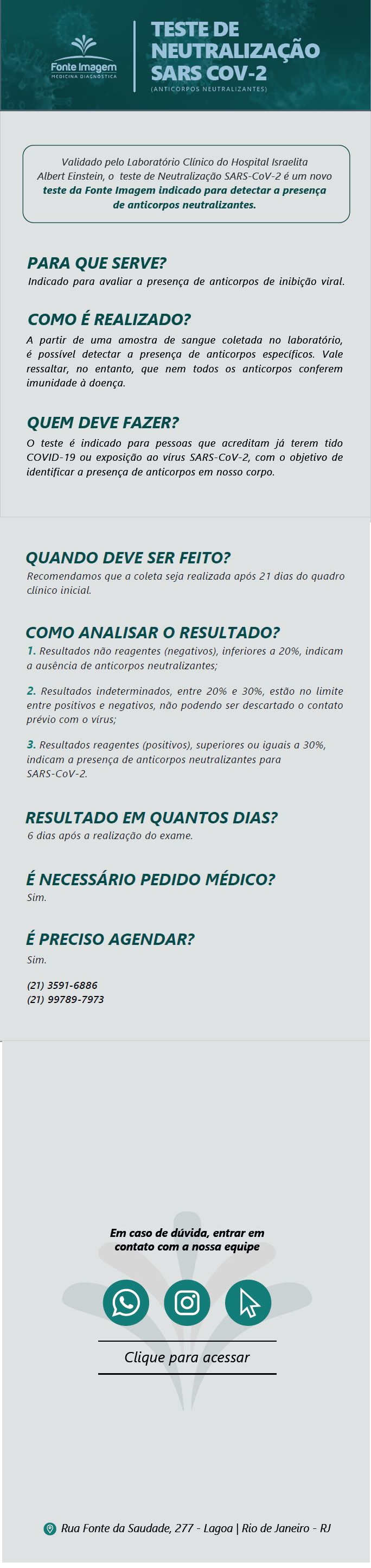 Imagem do artigo: Teste de neutralização SARS COV-2